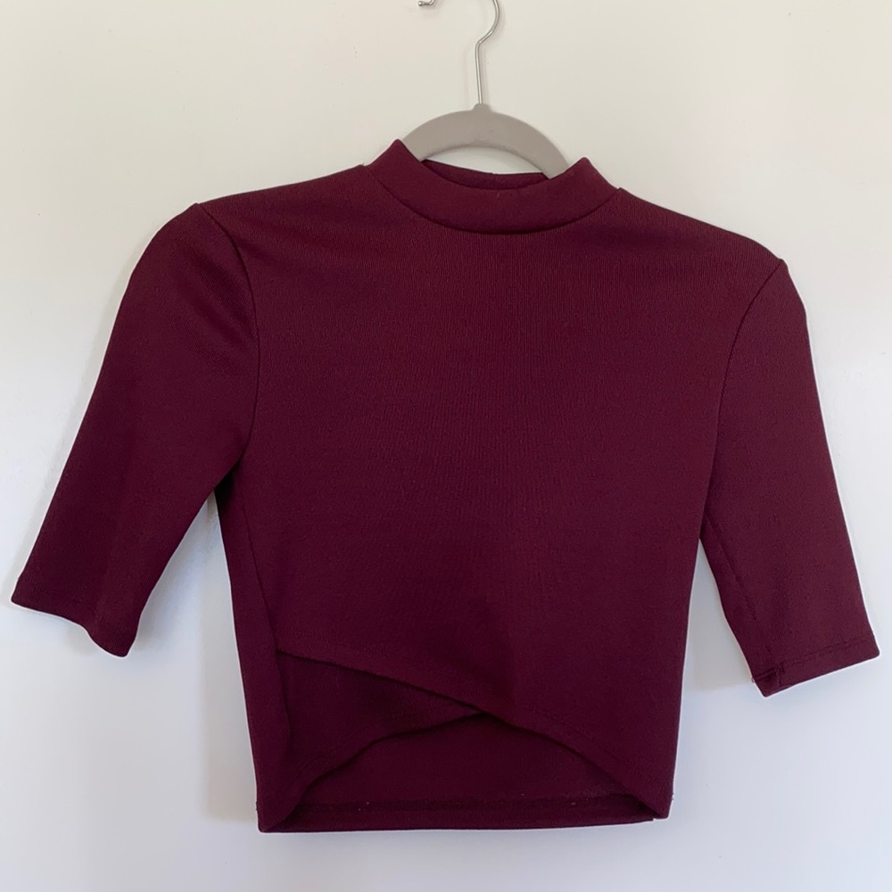 S / Maroon / Forrever21 / Turtleneck Top